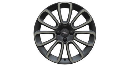 Lichtmetalen Velg "Roulette", 17-Inch, Diamantgeslepen, Technical Grey En Sweet Greens OPEL - 13369311