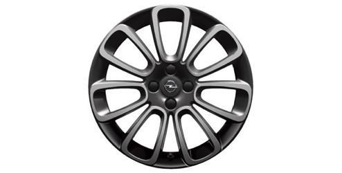 Lichtmetalen Velg "Roulette", 17-Inch, Diamantgeslepen, High-Gloss Black OPEL - 13369313