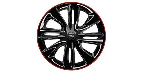 Lichtmetalen Velg "Swiss Blade", 17-Inch, Diamantgeslepen, High-Gloss Black En Red N Roll OPEL - 13369315