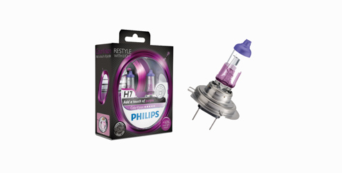 Philips Colorvision, H7 - Set Halogeenlampen, Purple OPEL - 13475989