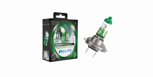 Philips Colorvision, H7 - Set Halogeenlampen, Green OPEL - 1662446480