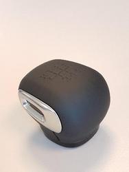 Knop Van Versnellingshendel 6-Versnellingsbak - Zwart Leder Met Verchroomd Inzetstuk OPEL - 98118898ZD