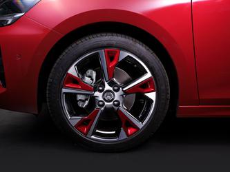 Velgclip, Rood, 1 Stuk OPEL - 98360456PQ